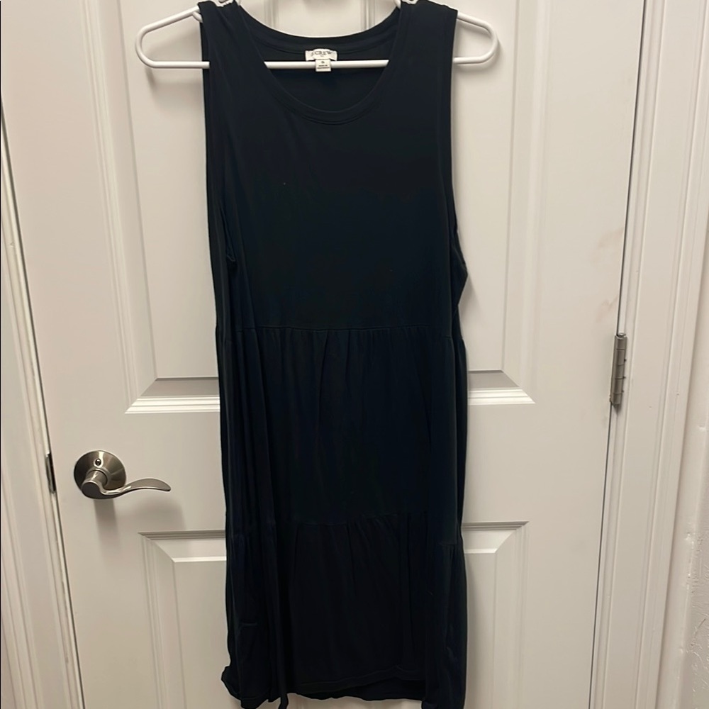 J. Crew black Midi Dress